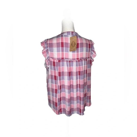 Mason & Bella women’s top.  Size Medium New with tag. Pink and gray - Picture 3 of 6